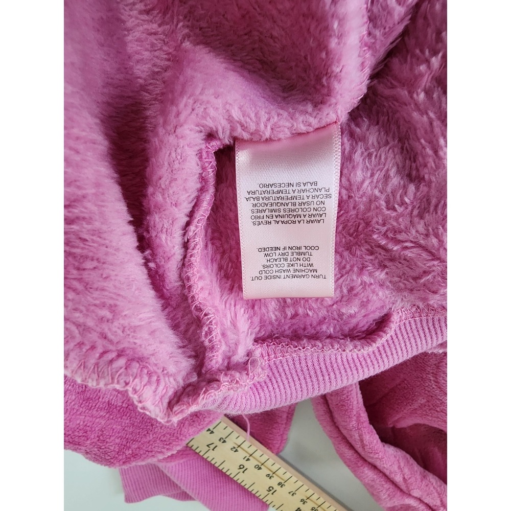 Juicy Couture Pink Plush Velour Lounge Set Embossed Logo 2 Pc Women XL NWT - Picture 10 of 11